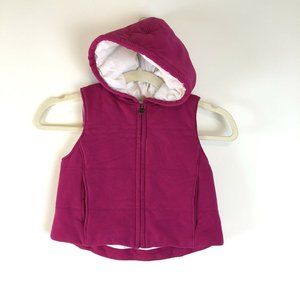 Chaps Ralph Lauren Raspberry Pink Hooded Zip Front